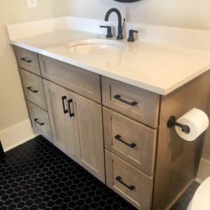 Modern Hexagon Bathroom