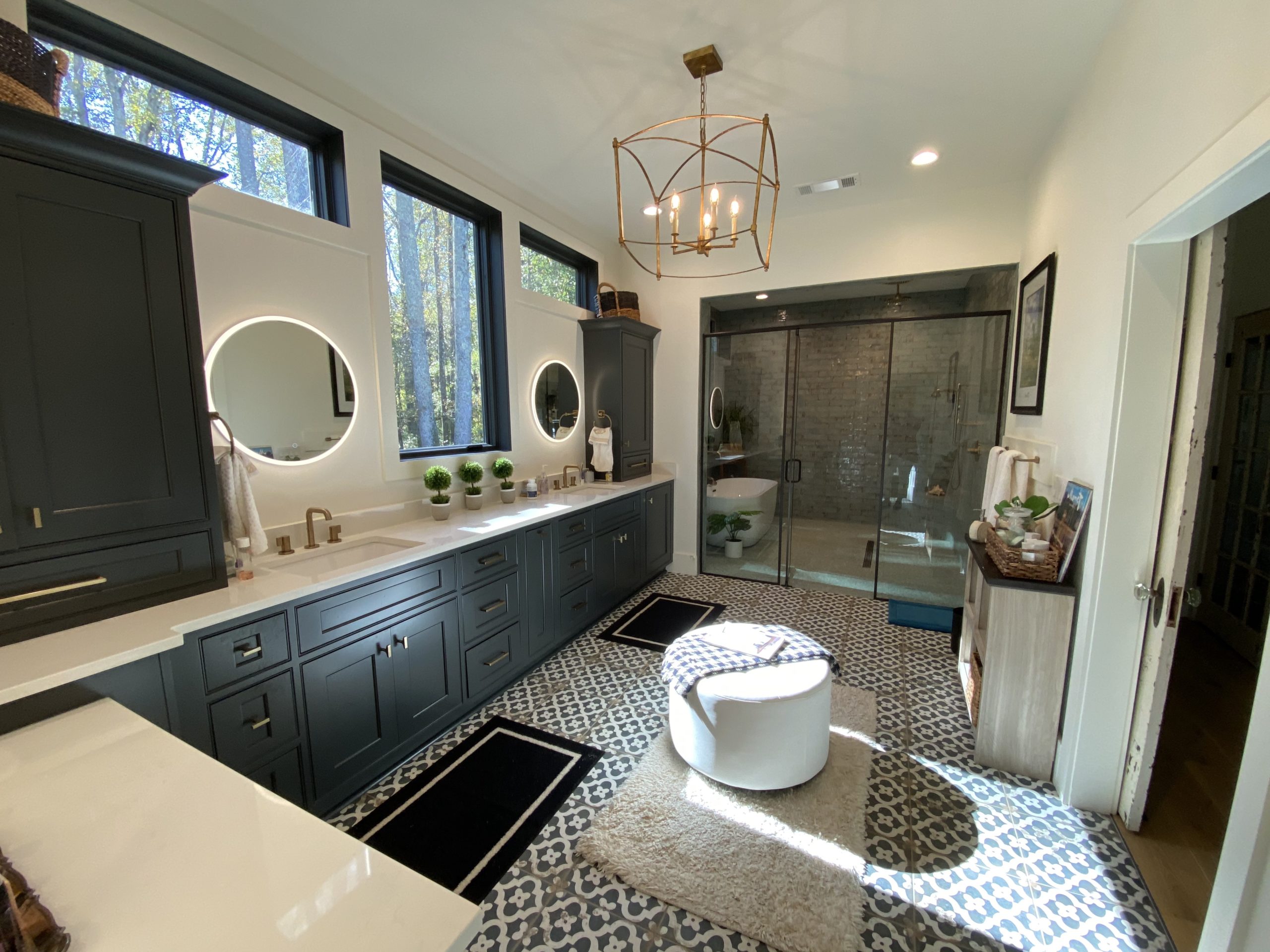 Modern Master Bath With Wet Room