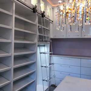 Bright White & Acrylic Closet