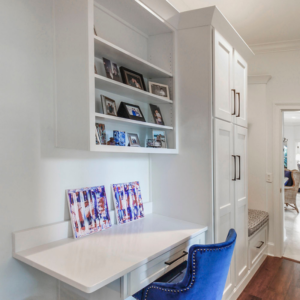 Built-In Desk With Storage And Bench