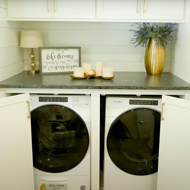 Laundry Room With Hidden Appliances