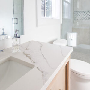 Neutral Marble Guest Bathroom