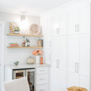 Bright Open Kitchen with Built-In Bar