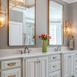 Cream and Marble Luxurious Master Bath