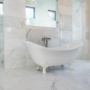 Elegant Marble Master Bathroom