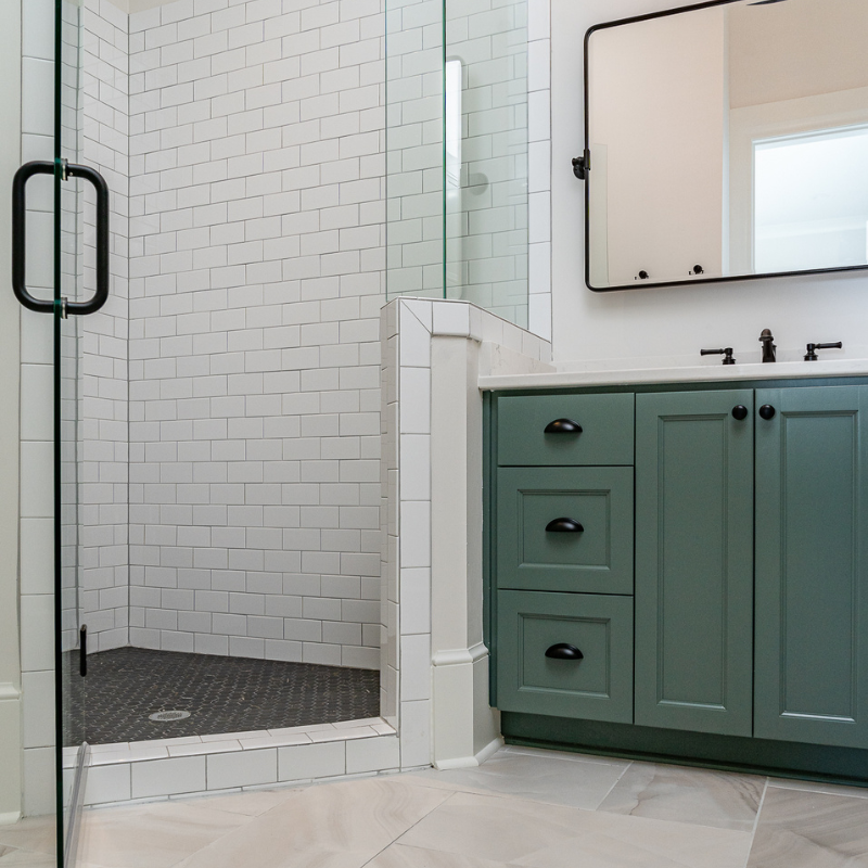 Trendy Green Bathroom