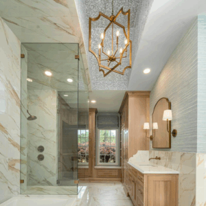Classy Coastal Master Bathroom