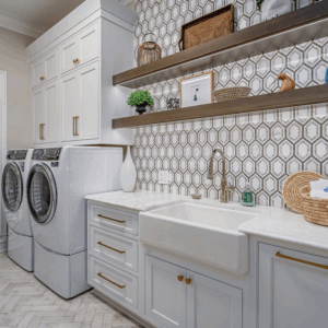 Sleek And Functional Laundry Room