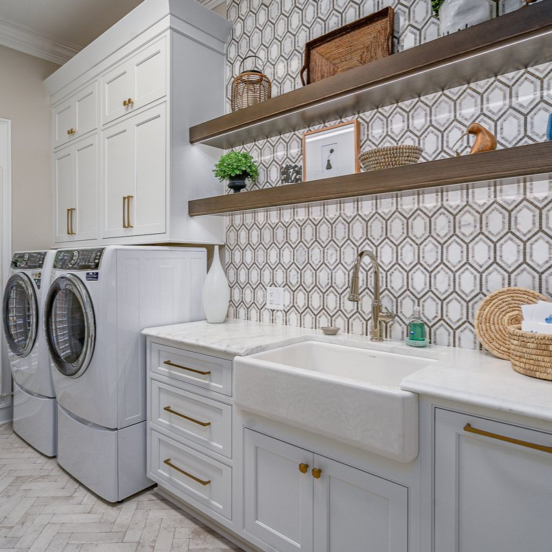 Sleek And Functional Laundry Room
